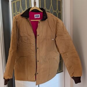 Berco Men's Brown Jacket with Red Lining. Insulated. Good Shape.